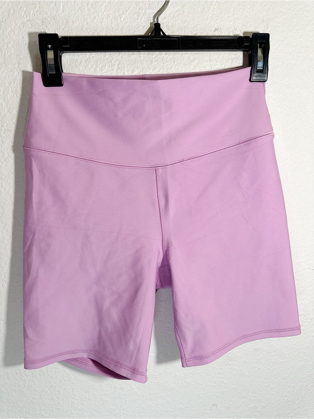 Abercrombie & Fitch YPB StudioFLEX Double Layered 6" Inseam Biker Shorts M Pink